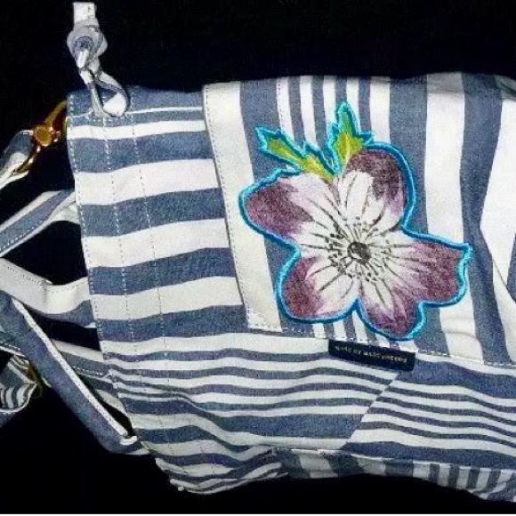 Marc By Marc Jacobs striped shoulder bag NEW - Picture 13 of 14
